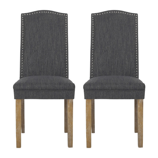 Astoria Grand Upholstered Dining Chairs With Nailhead Trim,Dining Room